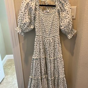 Madeline Dress In Blue - smock